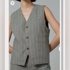 Still‎ Here Ludlow Pinstripe Vest size medium